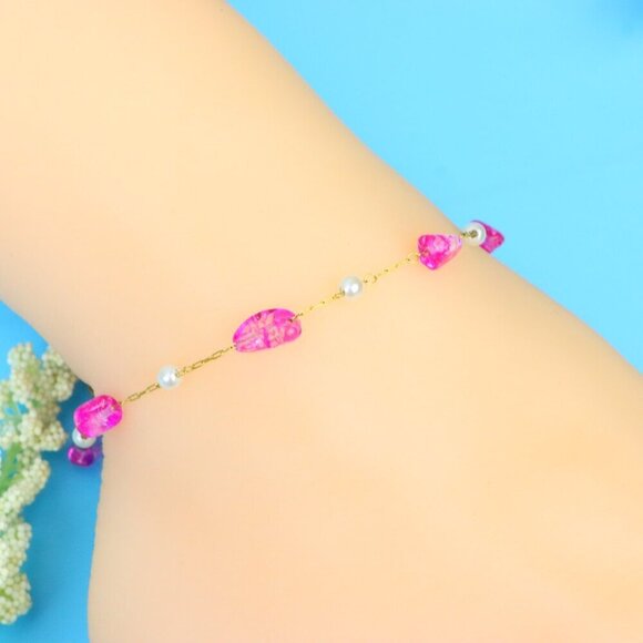 Elegant Handmade Anklet – Perfect for Women & Girls | Ideal Gift Option, DYC1604 - Picture 6 of 11